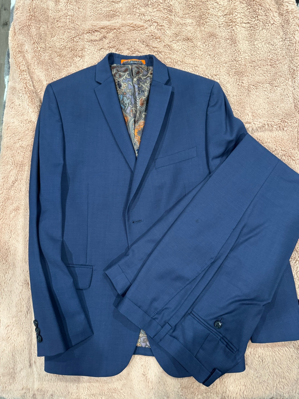 Boys TALLIA Slim Fit Navy Blue Sport Coat & Matching Pants